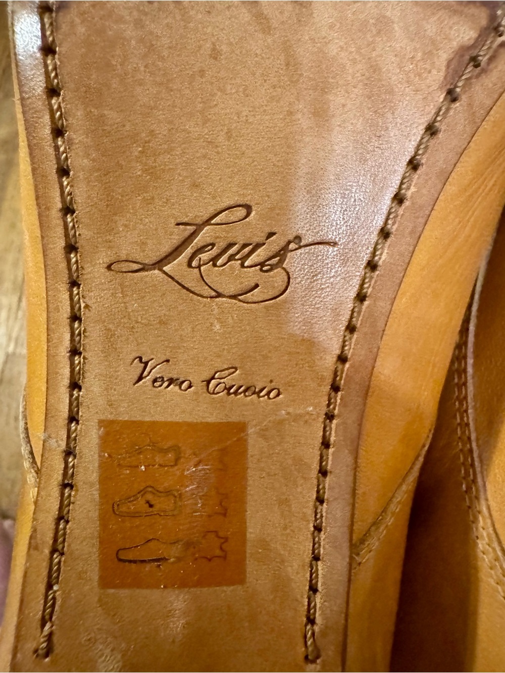 Women’s Pointed Leather Lace-Up Heels in Tan - 41 - Picture 9 of 9